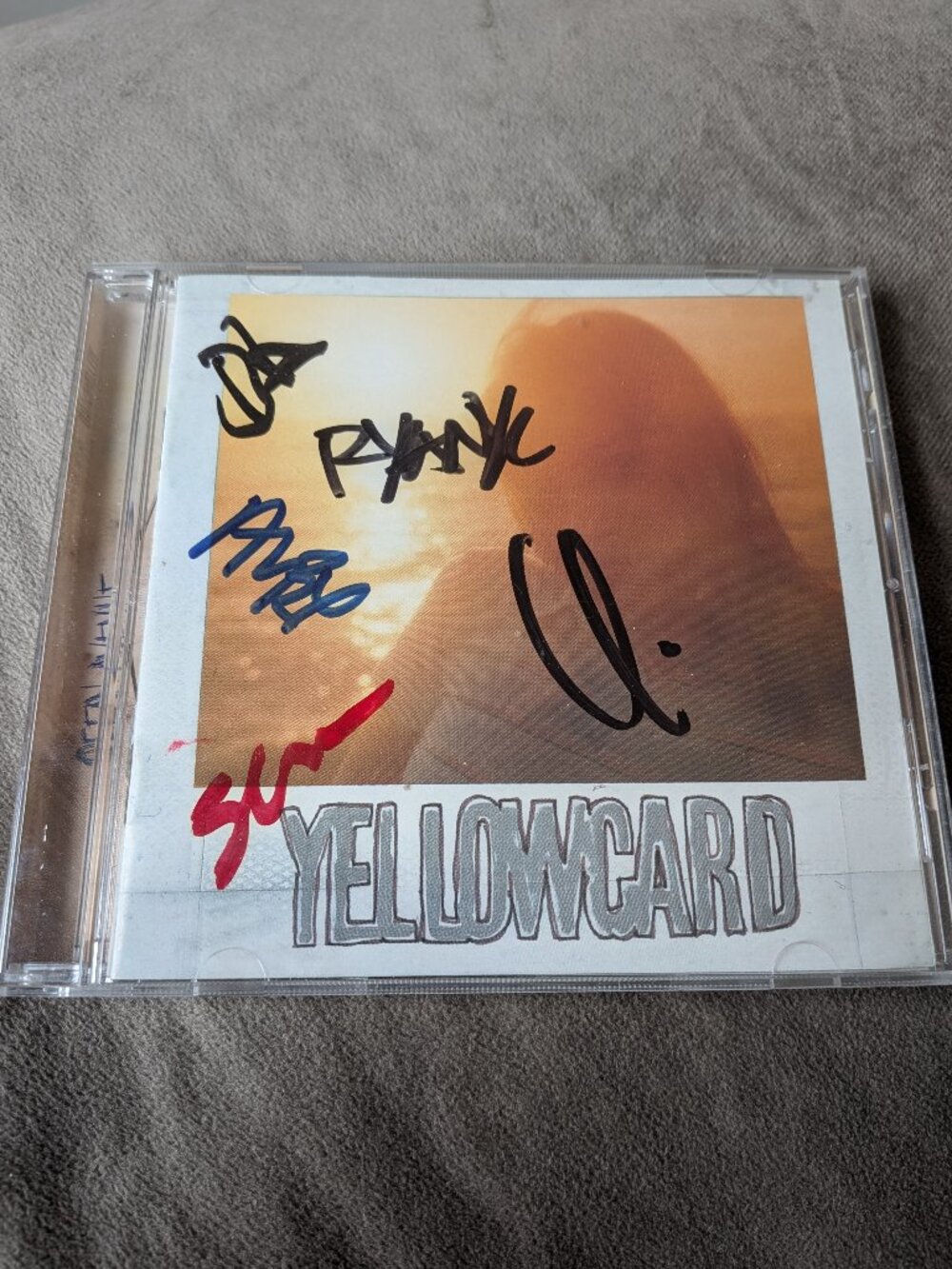 Signed Yellowcard CD booklet